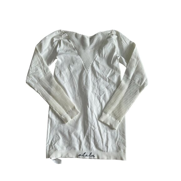 ALALA White Seamless Long Sleeve Top Size Medium - Picture 3 of 5